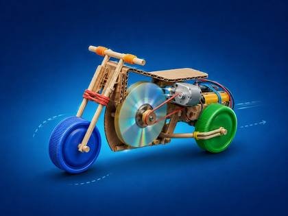 Moto que se equilibra